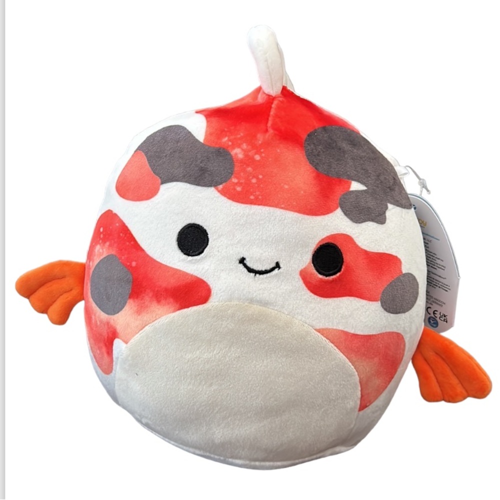 Squishmallow 10”Dandii Koi Fish Tri-Color AUTHENTIC Kellytoy Soft Plush gift toy